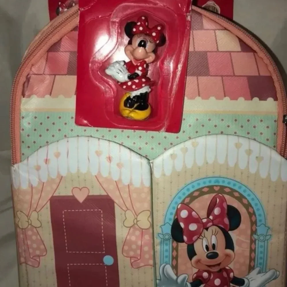 Disney Minnie Mouse Polka Dot Play Mat Playset Backpack Shanghai Disneyland